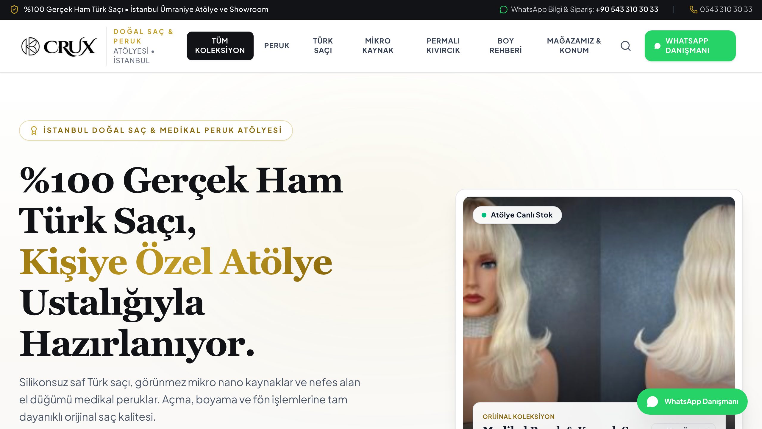 Crux Saç Dünyası — Güzellik · Ürün Kataloğu