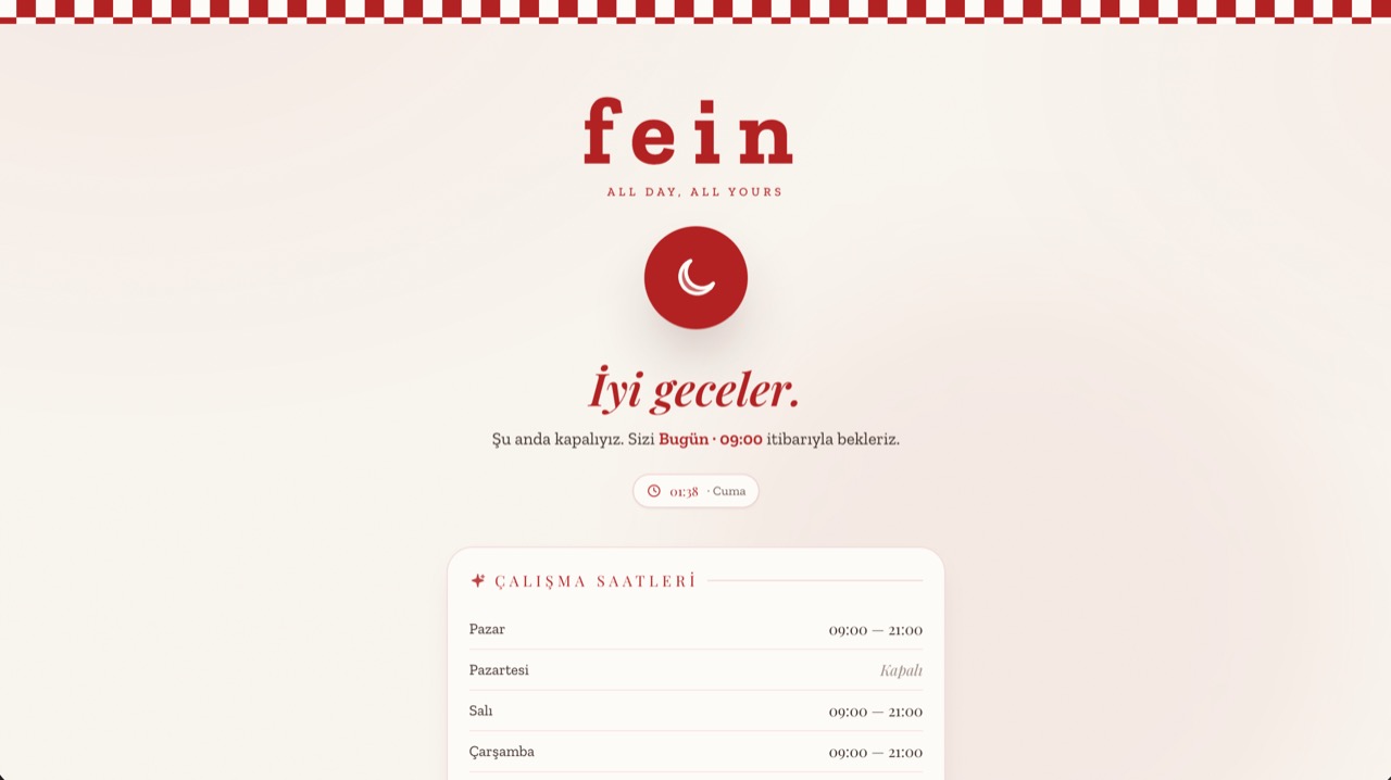 Fein QR Menu